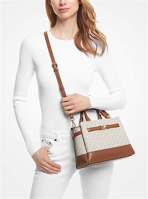 michael kors small reed satchel|michael kors emilia small satchel.